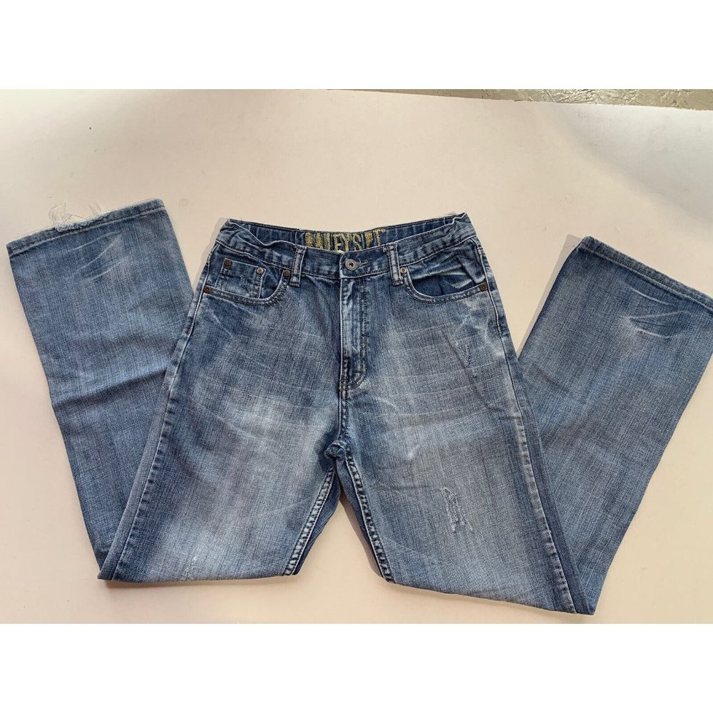 Baileys Point Bootcut Denim Jeans Women's Mid Rise Medium Wash Cotton Sz 16 A1